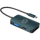 Accesorii Audio Hi-Fi Adaptor USB-C - HDMI/VGA/DP HP DHC-CT200