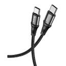Cablu Date si Incarcare USB Type-C la USB Type-C HOCO Exquisito X50, 1 m, 100W, Negru
