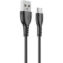 Cablu Date si Incarcare USB la USB Type-C Borofone BX51 Triumph, 1 m, 3A, Negru