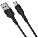 Cablu Date si Incarcare USB la MicroUSB Borofone BX16, 1 m, 2A, Negru
