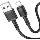 Cablu Date si Incarcare USB la Lightning HOCO X83 Victory, 1 m, 2.4A, Negru