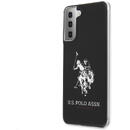 Husa Husa TPU U.S. Polo Big Horse pentru Samsung Galaxy S21+ 5G, Neagra USHCS21MTPUHRBK
