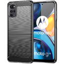 Husa Husa TPU OEM Carbon pentru Motorola Moto E32, Neagra