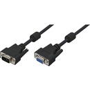 LOGILINK -VGA extension cable male female black 3 meter