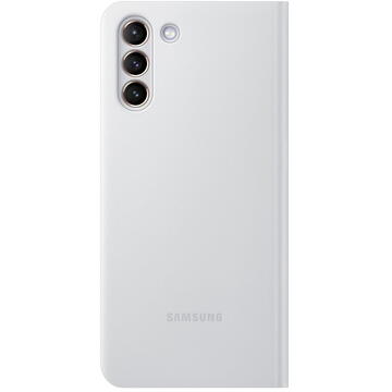 Husa Samsung S21 Plus Smart LED View Cover (EE) Light Gray