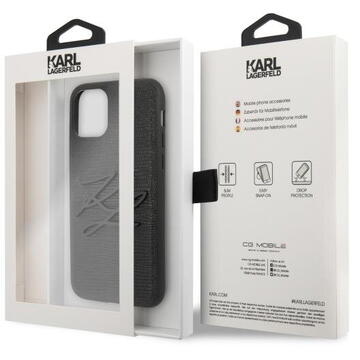 Husa Karl Lagerfeld Husa Capac Spate Lizard Negru APPLE iPhone 11 Pro