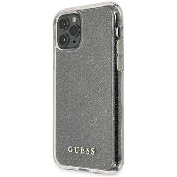 Husa Guess Husa Glitter iPhone 11 Pro Max Argintiu