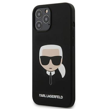 Husa Karl Lagerfeld Husa Silicon Karl's Head iPhone 12 Pro Max Negru