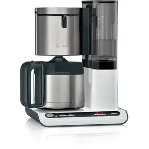 Cafetiera Bosch TKA8A681 Styline Coffee maker, Argintiu/Alb  1100 W  1.1 litri