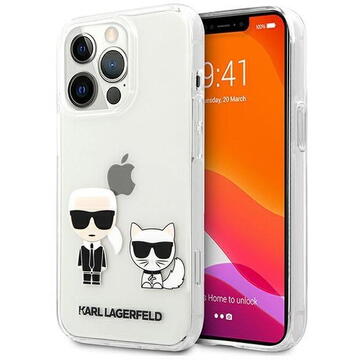Husa Karl Lagerfeld Husa Karl &amp; Choupette iPhone 13 Pro Transparent
