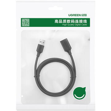 USB 2.0 extension cable UGREEN US103, 5m (black)