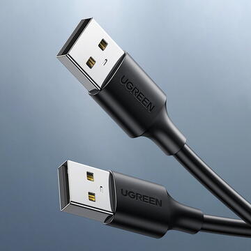 USB 2.0 A-A UGREEN US102 cable 0.25m (black)