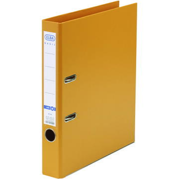 Biblioraft A4, plastifiat PP/PP, margine metalica, 50 mm, ELBA Smart Pro+ - orange