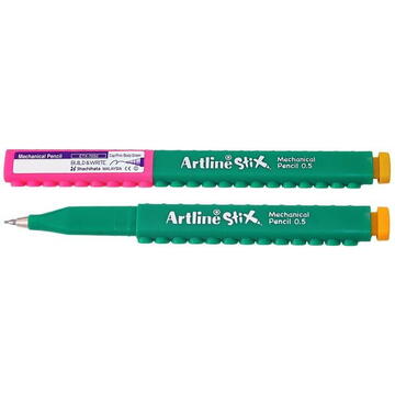 Creion mecanic ARTLINE Stix, 0.5mm - verde/roz