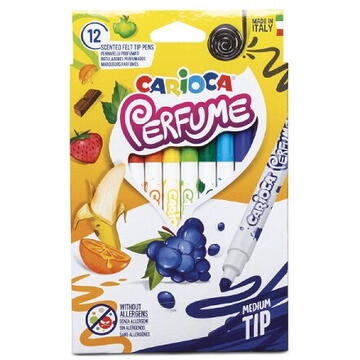 Carioca lavabila, parfumata, 12 culori/cutie, CARIOCA Perfume Xplosion