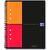 Caiet cu spirala A5+, OXFORD Int. Notebook, 80 file-80g/mp, 10 perf., coperta carton rigid - mate