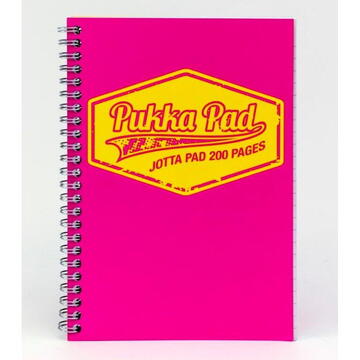 Pukka Pad Caiet cu spirala dubla A5, 100 file 80g/mp, coperti carton, PUKKA Neon roz - matematica