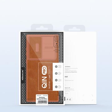 Husa Nillkin Qin Leather Pro case for SAMSUNG S23 Ultra (black)