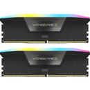 Memorie Corsair Vengeance RGB 32GB, DDR5-6400MHz, CL36, Dual Channel