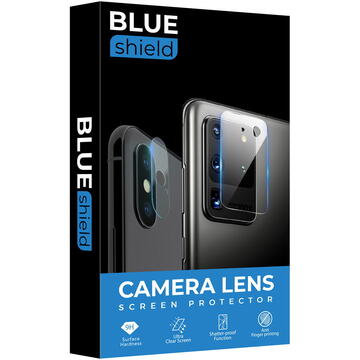 Folie Protectie Camera spate BLUE Shield pentru Xiaomi Mi 10 5G, Plastic