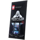 Folie Protectie Ecran OEM pentru Samsung Galaxy S21 FE 5G G990, Privacy, Sticla securizata, Full Face, Full Glue