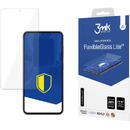 Folie Protectie Ecran 3MK pentru Samsung Galaxy S23 S911, Sticla Flexibila, Full Glue, Lite, 0.16mm, Transparenta