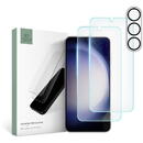 Pachet promotional Tech-Protect Supreme pentru Samsung Galaxy S23 S911, 2 x Folie Ecran + 1 x Folie Camera Spate, Full Face