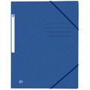 Mapa A4, carton MultiStrat 390g/mp, cu elastic, OXFORD Top File - albastru