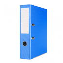Biblioraft A4, plastifiat PP/paper, margine metalica, 75 mm, Office Products Basic S - albastru
