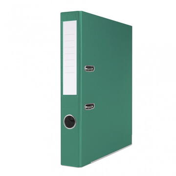 Biblioraft A4, plastifiat PP/paper, margine metalica, 50 mm, Office Products Basic S - verde