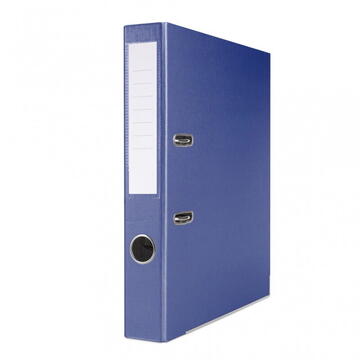 Biblioraft A4, plastifiat PP/paper, margine metalica, 50 mm, Office Products Basic S - bleumarin