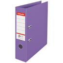 Biblioraft Esselte No.1 Power Colour Breeze, PP/PP, partial reciclat, FSC, A4, 75 mm, lavanda
