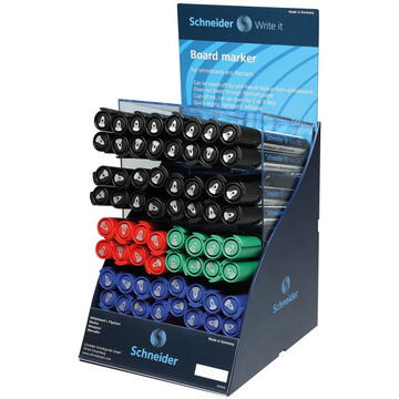 SIS Display SCHNEIDER Maxx 290, 64 markere pentru tabla (32-negre, 16-albastre, 8-rosii, verzi)