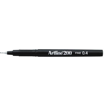Liner ARTLINE 200, varf fetru 0.4mm - negru