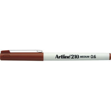 Liner ARTLINE 210, varf fetru 0.6mm - maro