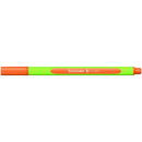 Liner SCHNEIDER Line-Up, rubber grip, varf fetru 0.4mm - orange fluorescent