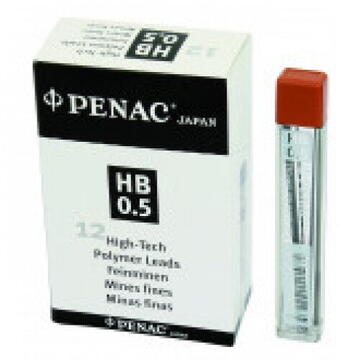 Mine pentru creion mecanic 0,5mm, 12/set, PENAC - H