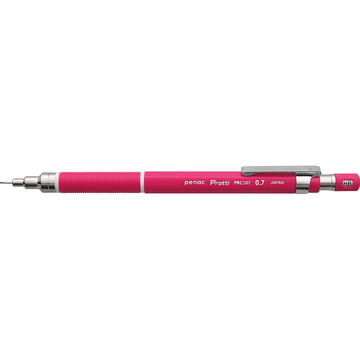Creion mecanic profesional PENAC Protti PRC-107, 0.7mm, con metalic cu varf cilindric fix - rosu