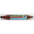 Watercolor marker ARTLINE 325T, doua capete - varf rotund 2.0mm/tesit 5.0mm - maro