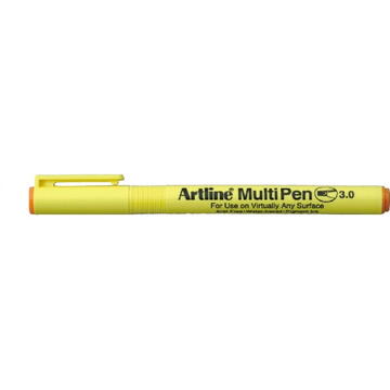 Marker universal ARTLINE Multi Pen, varf tesit 3.0mm - portocaliu pastel