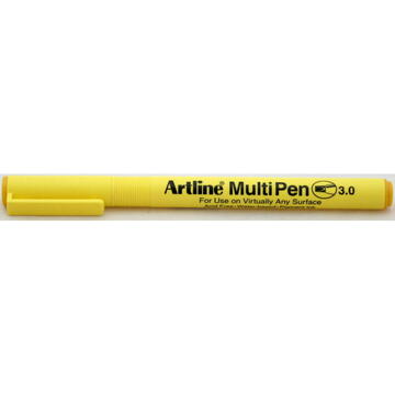 Marker universal ARTLINE Multi Pen, varf tesit 3.0mm - galben