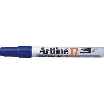 Industrial marker ARTLINE 17, rezistent la apa si lumina, corp metalic, varf rotund 1.5mm - albastru