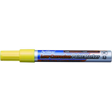 Marker cu vopsea ARTLINE 420, coroziune scazuta, corp metalic, varf rotund 2.3mm - galben