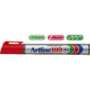 Permanent marker ARTLINE 109, corp plastic, varf tesit 2.0-5.0mm - rosu