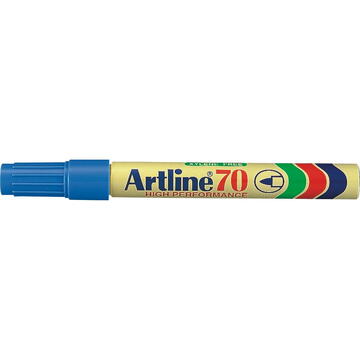 Permanent marker ARTLINE 70, corp metalic, varf rotund 1.5mm - bleu