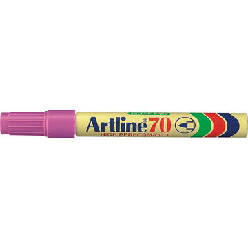 Permanent marker ARTLINE 70, corp metalic, varf rotund 1.5mm - roz