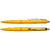 Pix SCHNEIDER Office, clema metalica, corp galben-portocaliu - scriere albastra