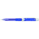 Pix multifunctional PENAC Ele-001, doua culori + creion mecanic 0.5mm - transparent albastru