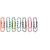 Accesorii birotica Agrafe colorate 50 mm, 100/cutie, ALCO Zebra - asortate