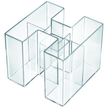 Accesorii birotica Suport pentru instrumente de scris, HAN Bravo - transparent cristal